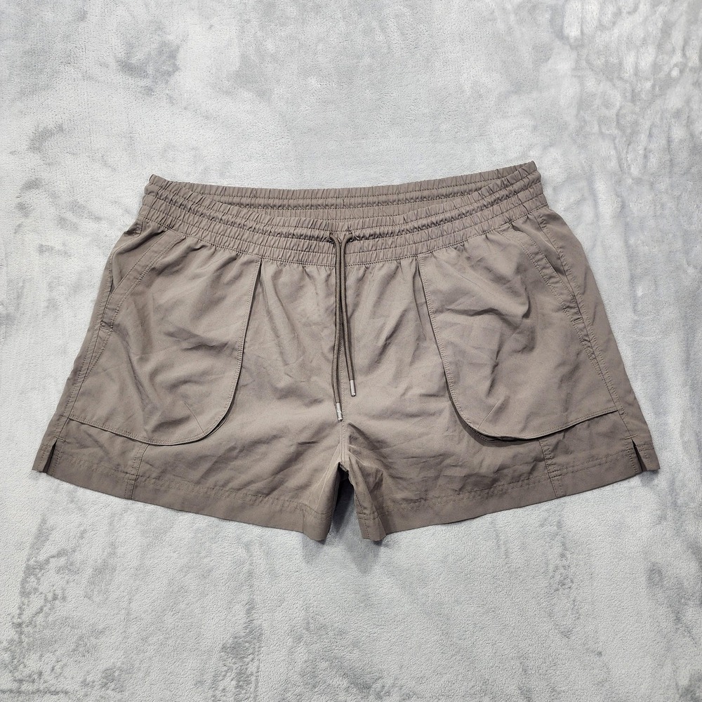 Old Navy Shorts Womens 2X Beige High-Waisted StretchTech 4-Inch Inseam Quick Dry